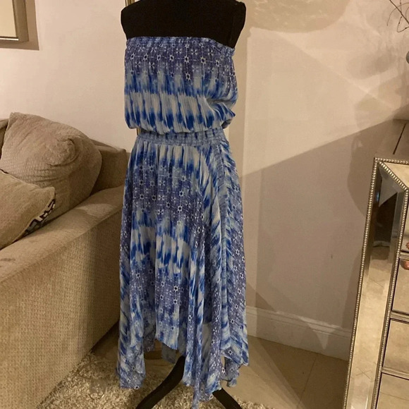 Ramy Brooks silk off shoulder dress size SP - Picture 2 of 5